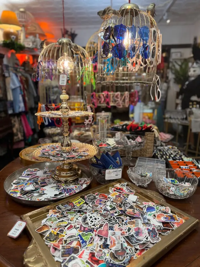 Quirky finds inside vintage store That Cat Shop Paddington