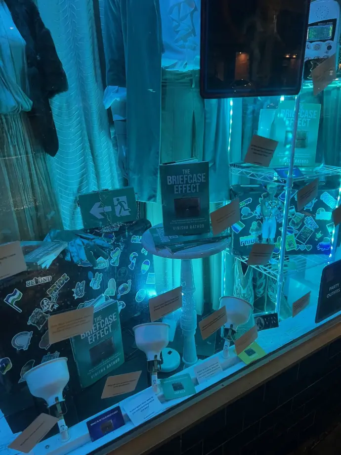 Pop Up Retail Showcase Night Time window at That Cat Shop Sydney