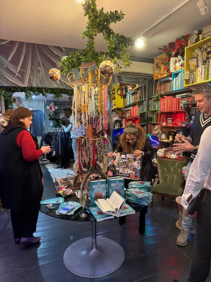 People having fun at Briefcase Effect Launch That Cat Shop Paddington Sydney